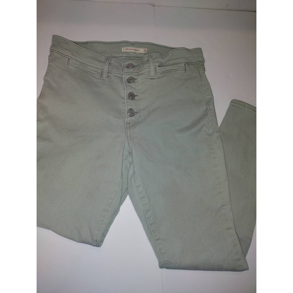Levis Classic Jeans Womens Stretch Denim Light Green W30L30 - Picture 1 of 5